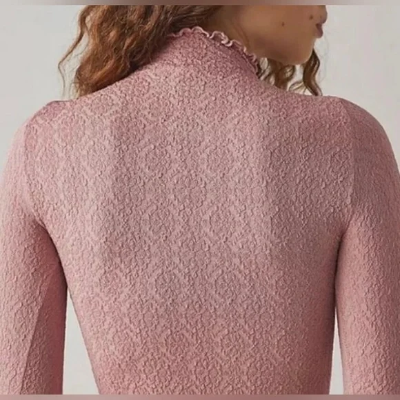 10. NWOT Free People Mara Mock Neck Bodysuit - Picture 3 of 7